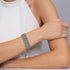 Chamäleon-Links | Deluxe Kismet Armband | Weiß x Einhorn Silber